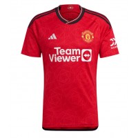 Pánský Fotbalový dres Manchester United Alejandro Garnacho #17 2023-24 Domácí Krátký Rukáv